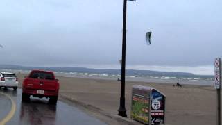 preview picture of video 'WASAGA BEACH KITE SURFING OCTOBER 28-2012'