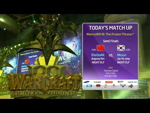 WCG2013 Stage A : Warcraft3 - EleGaNt vs Moon