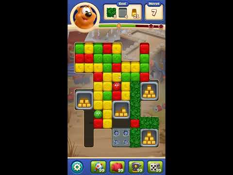 Toon Blast Level 7556 - NO BOOSTERS 🐻🐺🐱 | SKILLGAMING ✔️