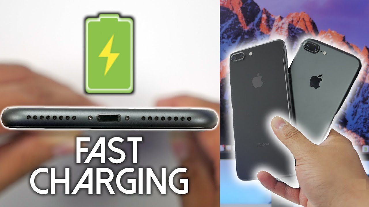 iPhone 8 Plus: How FAST is Fast Charging? (iPhone 7 Plus Comparison)