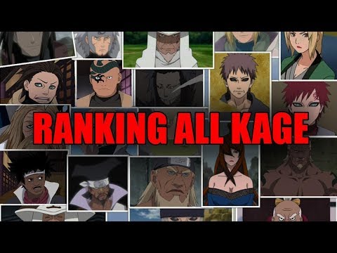 Ranking All Kage from Weakest to Strongest
