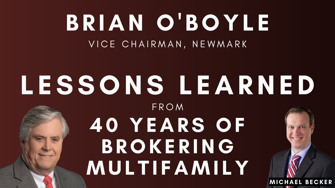 Brian O'Boyle, Sr. of Newmark Knight Frank - YouTube