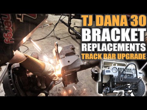 Upgraded Brackets Jeep TJ Dana 30 | Replace Lower Control Arm Brackets and Track Bar Bracket