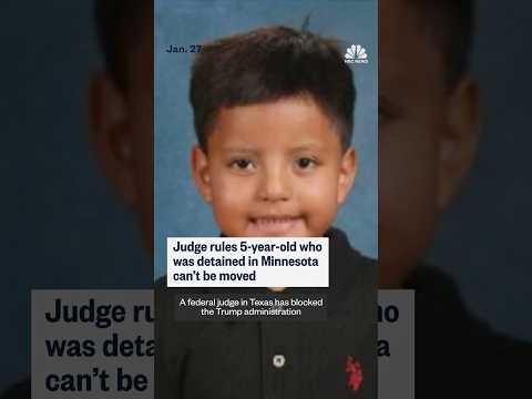 Judge rules 5-year-old who was detained in Minnesota can’t be moved
