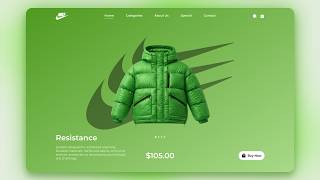 Next Level Sliding Jacket Landing Page With a Brutal Smooth Effect