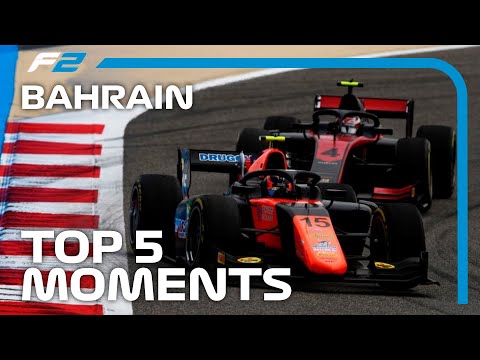 Top 5 Formula 2 Moments | 2020 Bahrain Grand Prix