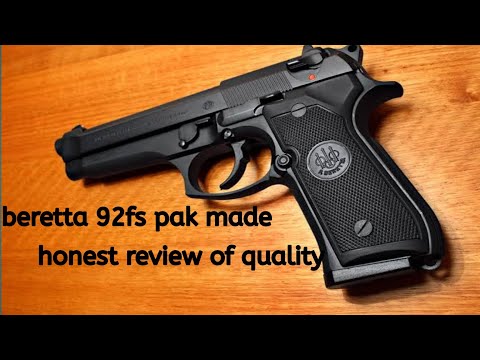 beretta 92fs pak made an honest review of its quality