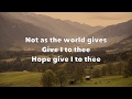 Peace Give I To Thee - Maranatha! Music