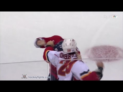 Deryk Engelland vs Liam O'Brien Nov 4, 2014