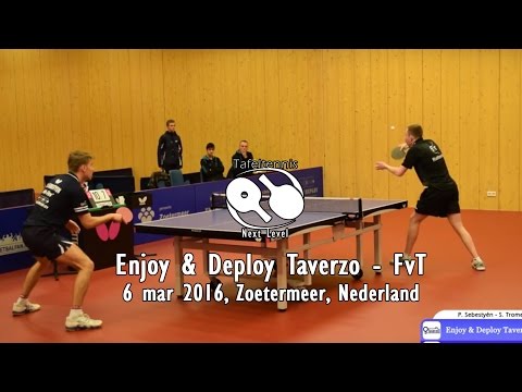 Tafeltennis Eredivisie Enjoy & Deploy Taverzo - FvT