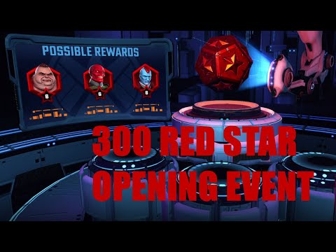 Marvel Strike Force - 300 Red Star Orb Opening Stream 06-23-20