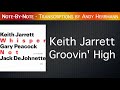 Note-By-Note: Keith Jarrett - Grooving High