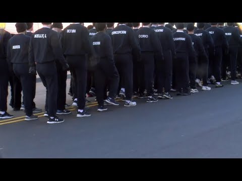 NJ Newark Police Recruits Commandants Run