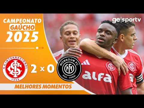INTERNACIONAL 2 X 0 MONSOON | MELHORES MOMENTOS | CAMPEONATO GAÚCHO 2025 | ge.globo