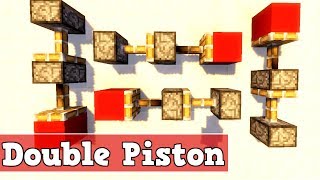 Wie baut man eine Doppel Piston in Minecraft | Minecraft double piston extender deutsch