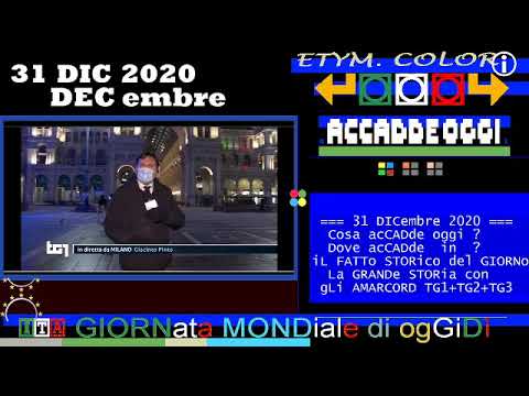 Attesa del 2021 a Milano deserta  TG1 SERA 31 DICembre 2020 vigilia di capodanno