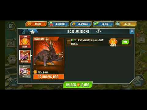 Unlocking The Juggernaut 32 Boss || Jurassic World: The Game