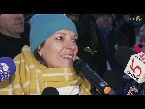 Sława Ukrajini! Wiec poparcia w Suwałkach