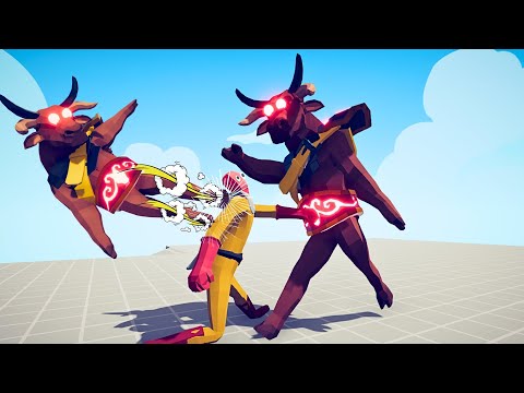 CRAZY MINOTAUR VS EVERY UNIT  -  Totally Accurate Battle Simulator TABS