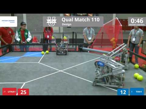VEX Worlds 2016 - VEX U - Design - Qual 110 (UTNA1) 210 vs 213 (THH1)