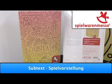 Subtext [Edition Spielwiese] - Spielvorstellung