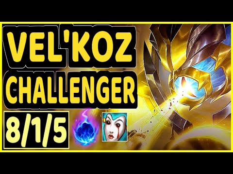 DIPLEX (VEL'KOZ) - 8/1/5 KDA MID CHALLENGER GAMEPLAY - EUW