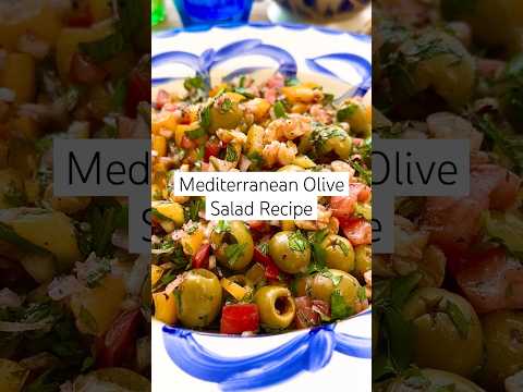 Healthy salad recipes don’t have to be boring! Try this OLIVE SALAD #saladrecipe