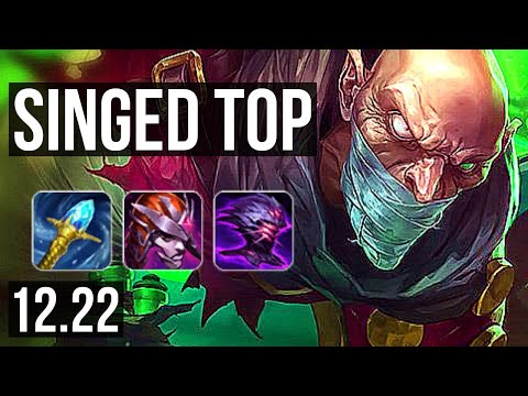 SINGED vs K'SANTE (TOP) | 6/0/8, 1100+ games, 1.1M mastery, Dominating | EUW Diamond | 12.22