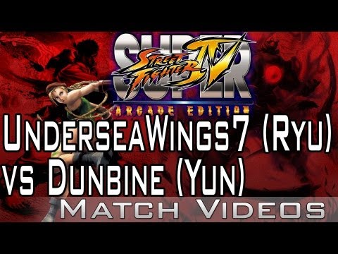 UnderseaWings7 (Ryu) vs Dunbine (Yun) SSF4 AE 2012 Match Video HD Super Street Fighter 4