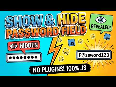 Create A Showhide Password Field With Javascript No Plugins