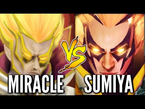 EPIC INVOKER BATTLE OF HISTORY - Miracle- vs SumiYa Dota 2 Video