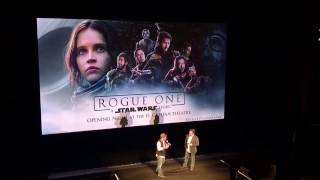 Michael Giacchino at the El Capitan Rogue One 7pm showing 12/15/16