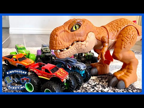EPIC Monster Truck and Dinosaur Toys Compilation!