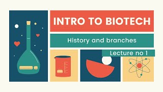 Lecture 1 | Introduction to Biotechnology | History, Branches, Applications, and Future of biotech.