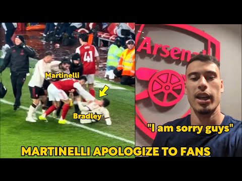 👏Martinelli Applogizes to Conor Bradley & Fans For Pushing Him During Arsenal Liverpool Match