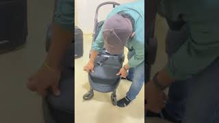 Airplane carry-on overhead baby stroller demo | britax safe-n-sound move ez ultra lightweight travel