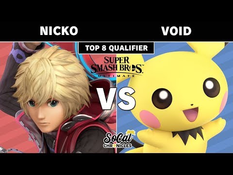 Smash Ultimate Tournament - Nicko (Shulk) Vs. CLG | VoiD (Pichu) W. Quarters - SoCal Chronicles