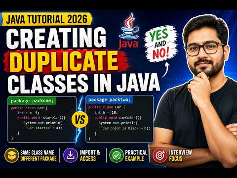 306 Creating Duplicate Classes In Java Selenium Java 2026