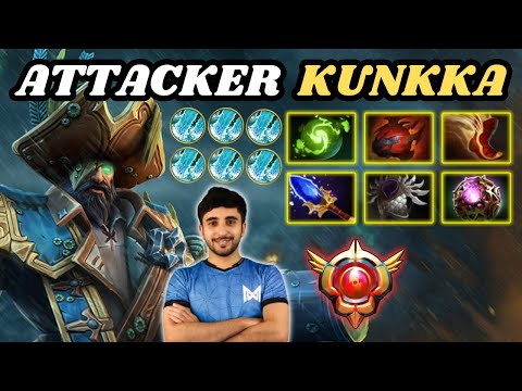 🔥 ATTACKER Kunkka GOD Midlane Highlights 🔥 Grandmaster Tier Expert GAMEPLAY !!! - Dota 2