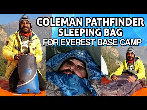COLEMAN PATHFINDER MUMMY SLEEPING BAG - THE BEST SLEEPING BAG FOR EVEREST BASE CAMP TREK - NEPAL