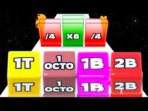 Jelly Run 2048 vs Number Run - ASMR Gameplay (Max Level, Math Games) New Update
