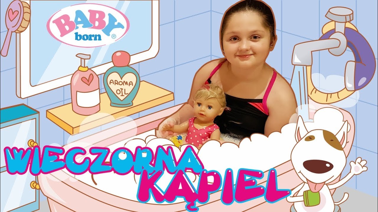 👶🏽 BABY BORN 😃 WIECZORNA KĄPIEL 🛁 MUSUJĄCE KULE DO KĄPIELI