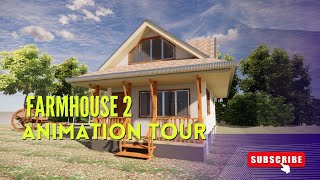 Download the video "Farmhouse Exterior 3D Animation Tour | Simple Living in Nature #3d #house #animation"