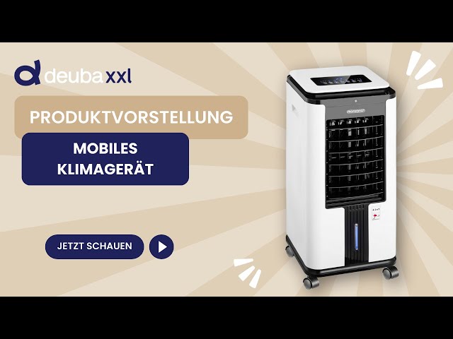 Video Teaser für MONZANA® Mobiles Klimagerät Weiß/Schwarz 7L