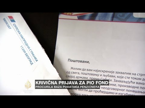 Krivična prijava za PIO fond zbog Vučićevog pisma