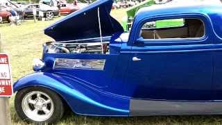 preview picture of video 'Car Show 34 Street Hot Rod Ford Engine Blue Sneads Ferry'
