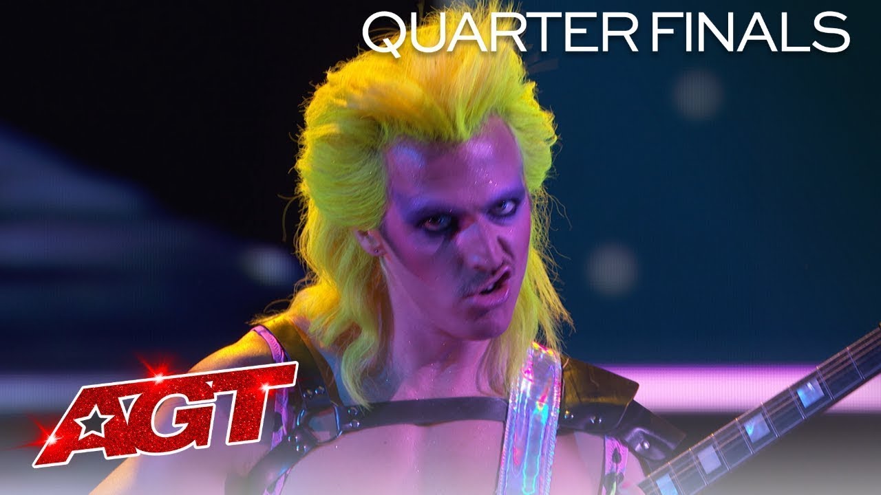 BONAVEGA Delivers Glam Rock Rendition of "Blinding Lights" by The Weeknd - America's Got Talent 2020 thumbnail