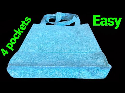 How Amazingly Easy It Is To Sew A Shopping Bag / Gift Bag / Books Carrier/Bag Sewing Trick Tutorial