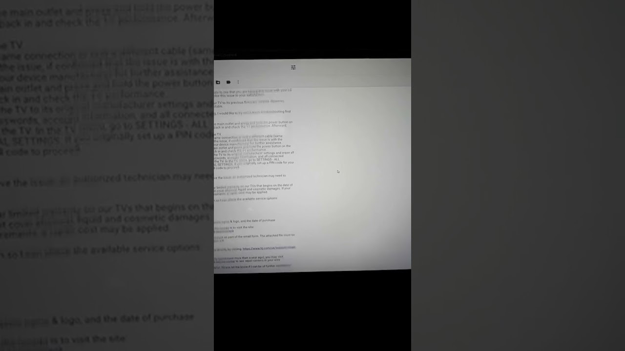 LG 04.30.10 firmware update TV model 49NANO85UNA broke my tv #SHORTS