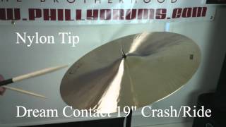 Video thumbnail for Dream Contact 19" Crash/Ride Cymbal by Philly Drums Imc